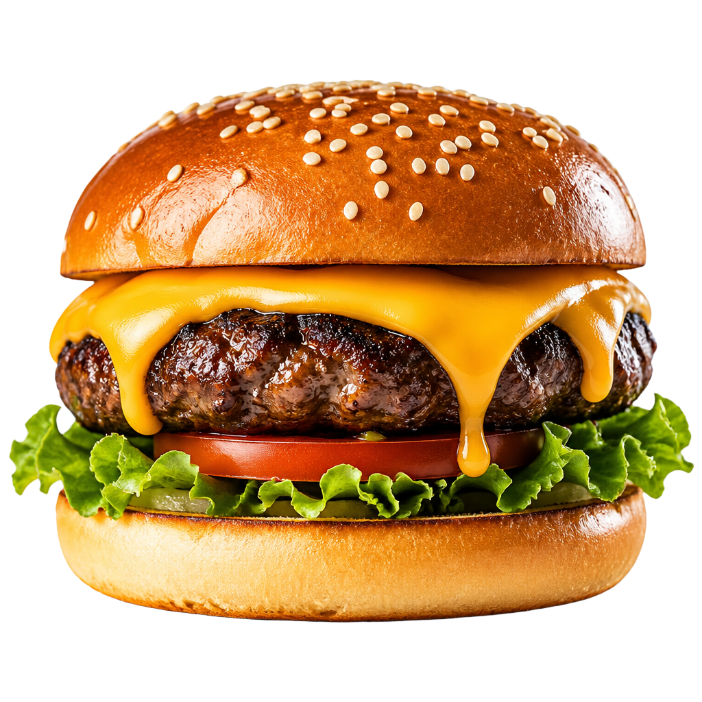 Juicy cheeseburger